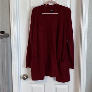 Torrid sz 2 red soft cardigan